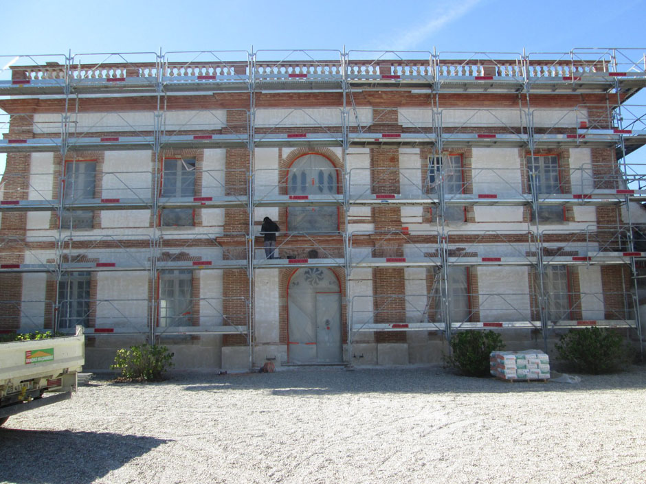 Rénovation de façade de château